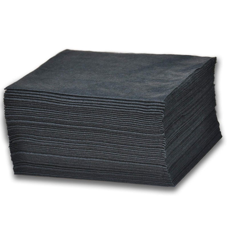 DAVELEN Luxury Spa Towels - Eco-Friendly Disposable Towels for Salon, Spa, Hair, Face, Body - Soft, Large (31.5â€ x 15â€), and Absorbent - Black, 50-Pack - Image 2